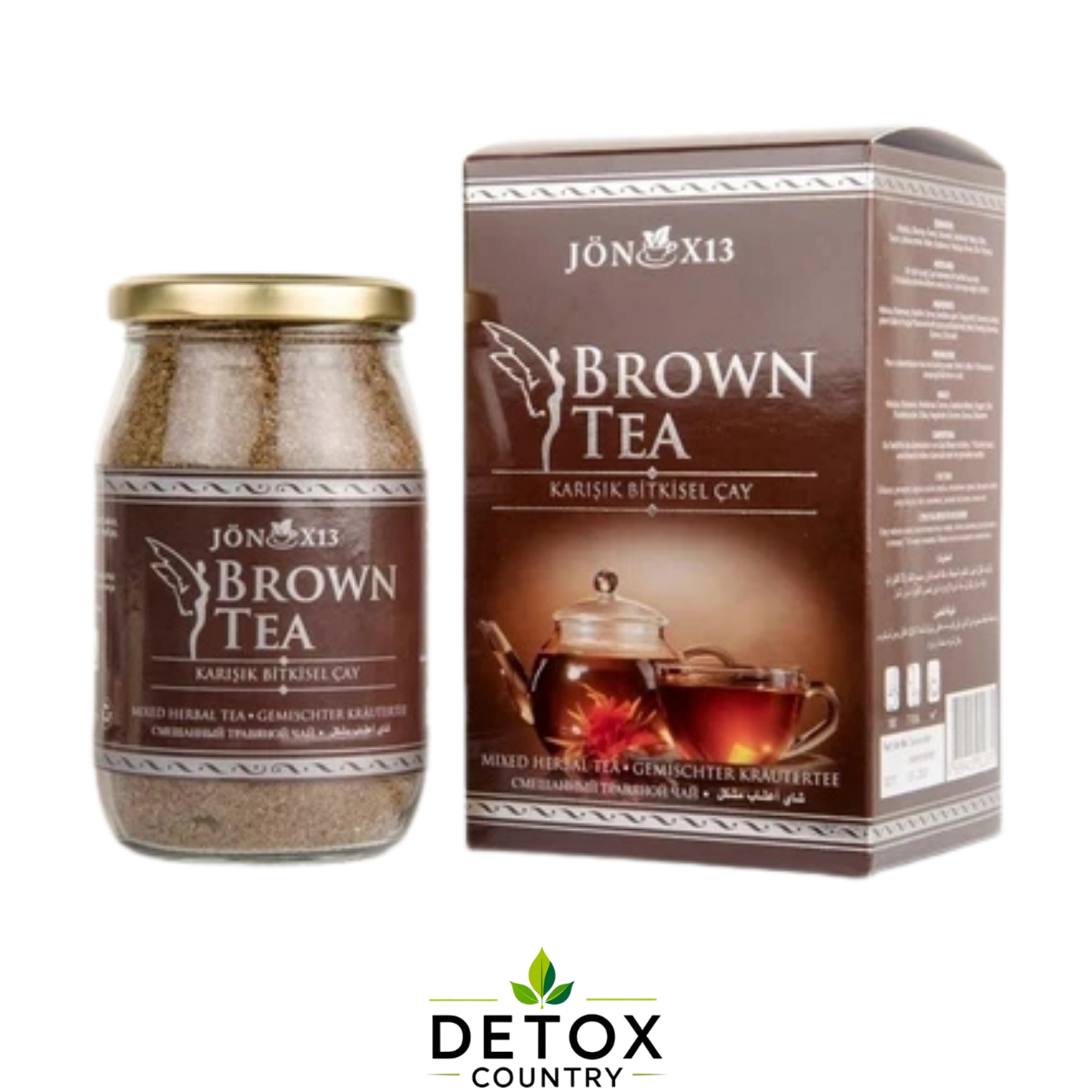 Brown Tea in Jar
